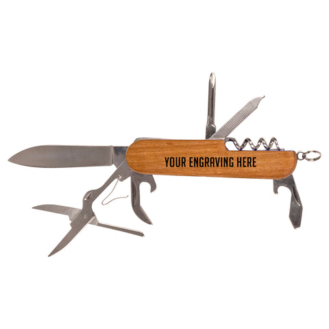 Wooden Swiss Style Pocketknife