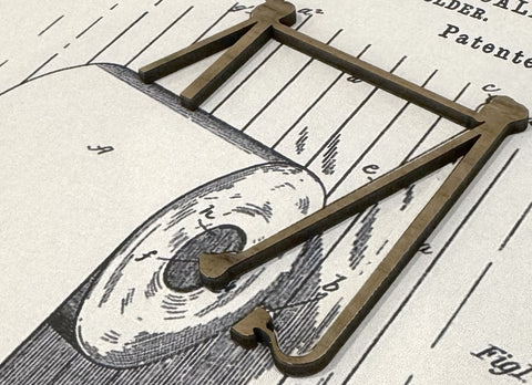 TOILET PAPER ROLL Patent Artwork - mixed media artwork and print