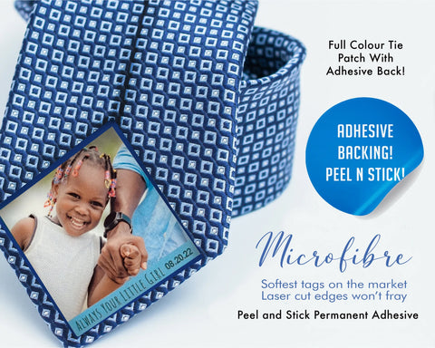 Custom Photo Tie Insert for Wedding Day