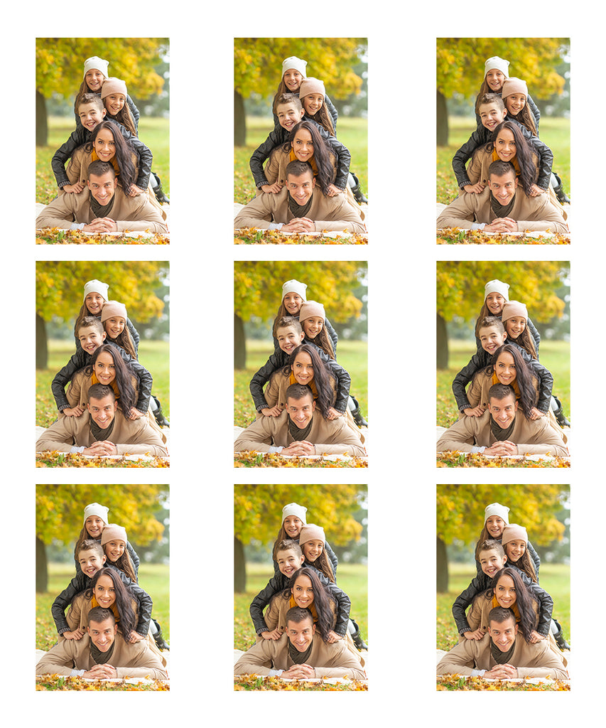 9 Pack of Portrait Metallic Magnets