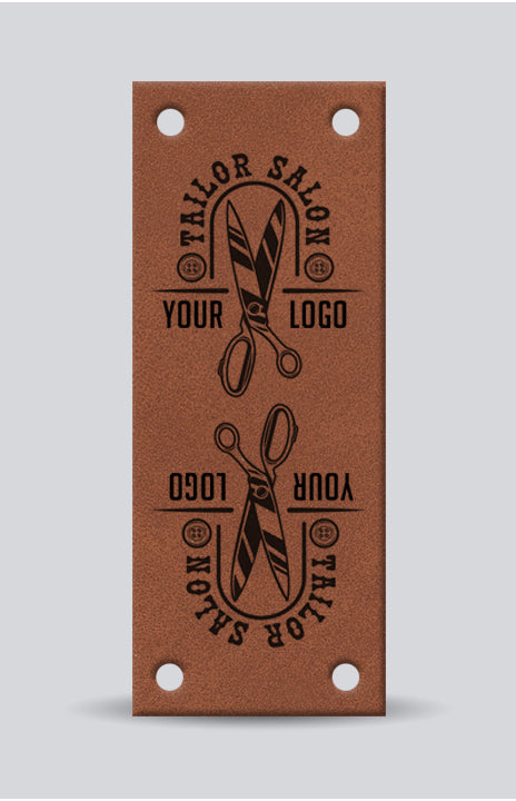 10 Pack Top and Bottom Graphic or Text Faux Leather Tags. - 2 x .75 – The  Custom Place